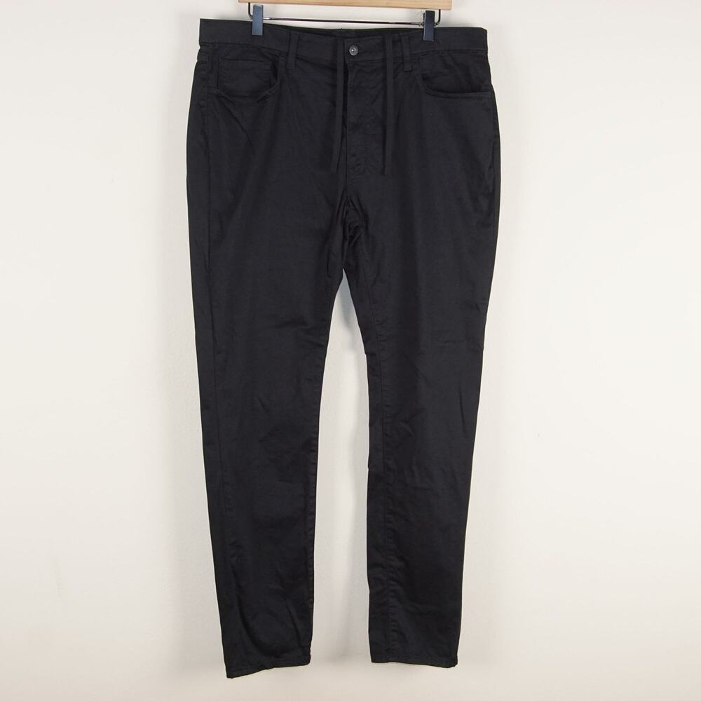 Uniqlo Ultra Stretch Black Color Chinos Jeans Cut Mens Sz XL